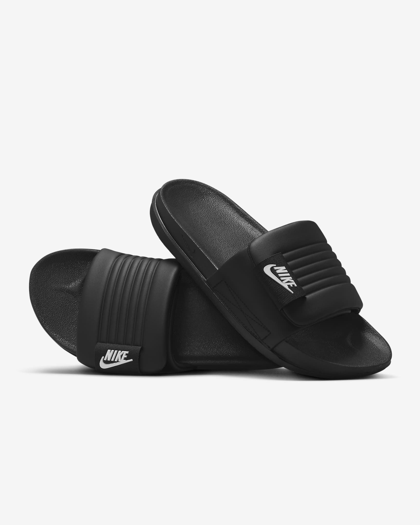Nike Women's Offcourt Adjust Slides - Black / White